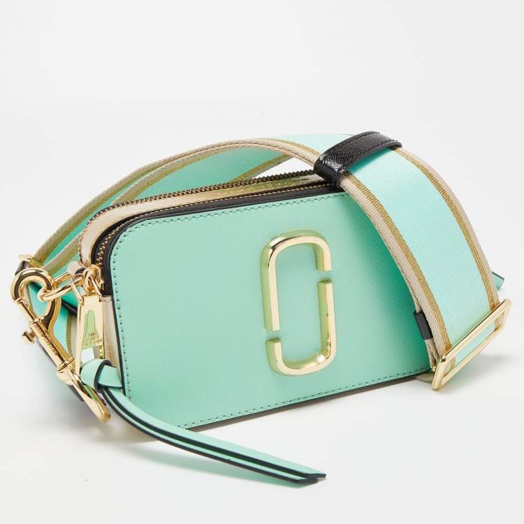 Pre Owned Marc Jacobs Tri Color Leather Snapshot Camera Crossbody Bag