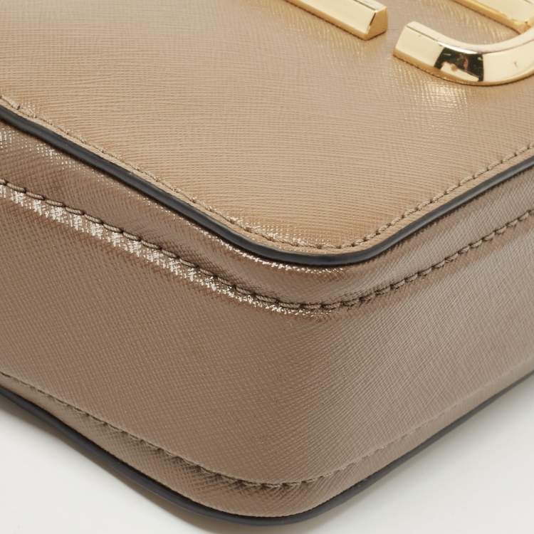 Pre Owned Marc Jacobs Beige/Cream Leather Snapshot Camera Crossbody Bag