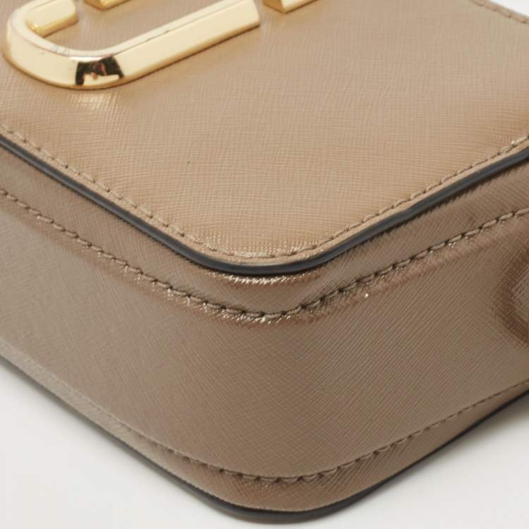 Pre Owned Marc Jacobs Beige/Cream Leather Snapshot Camera Crossbody Bag
