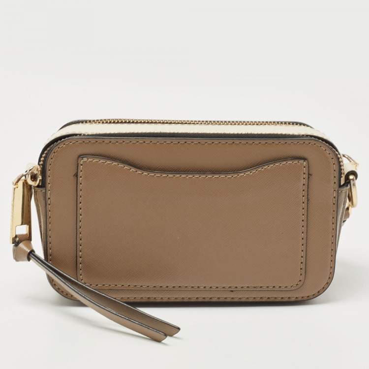 Pre Owned Marc Jacobs Beige/Cream Leather Snapshot Camera Crossbody Bag
