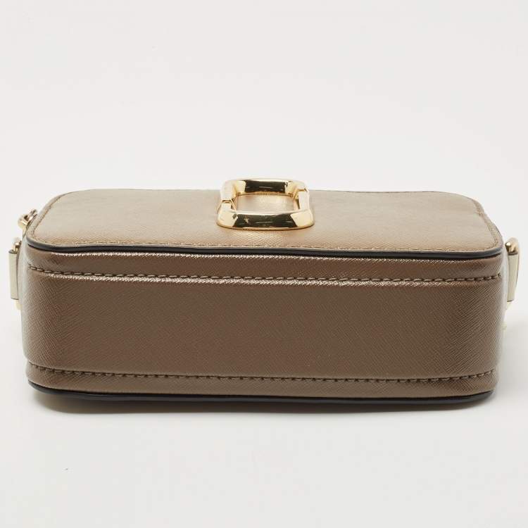 Pre Owned Marc Jacobs Beige/Cream Leather Snapshot Camera Crossbody Bag