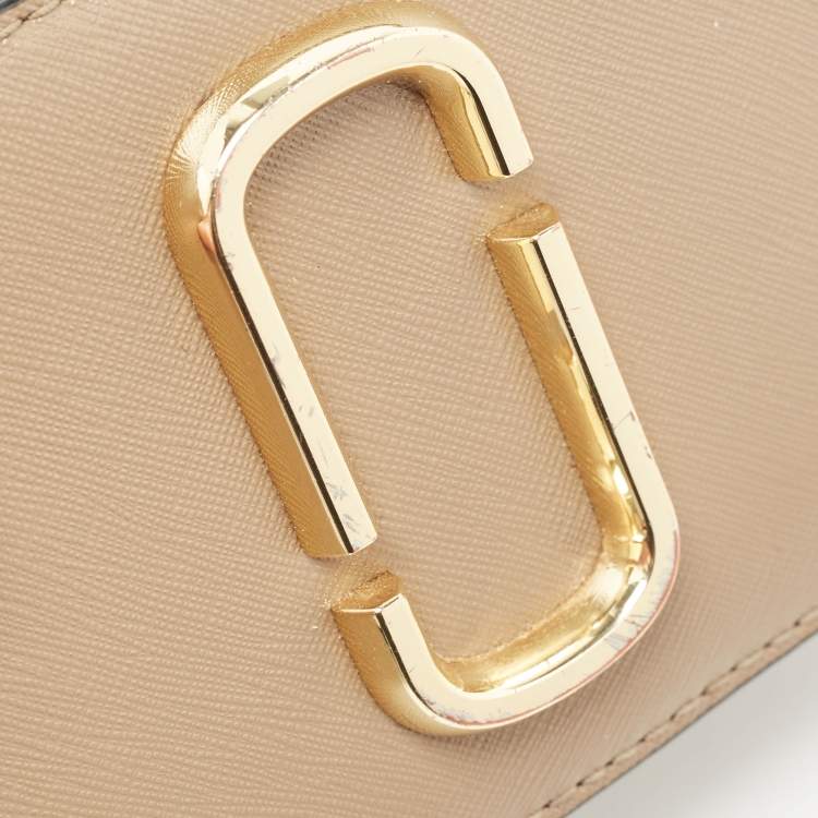 Pre Owned Marc Jacobs Beige/Cream Leather Snapshot Camera Crossbody Bag