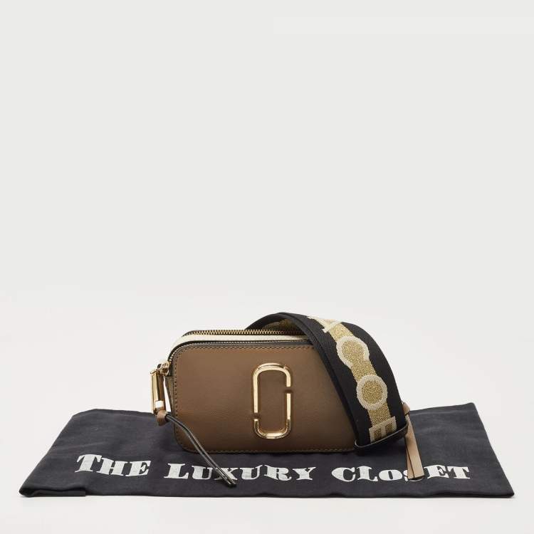 Pre Owned Marc Jacobs Beige/Cream Leather Snapshot Camera Crossbody Bag