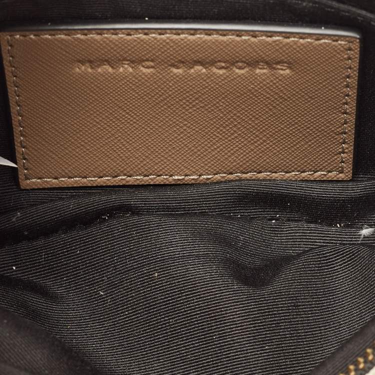 Pre Owned Marc Jacobs Beige/Cream Leather Snapshot Camera Crossbody Bag