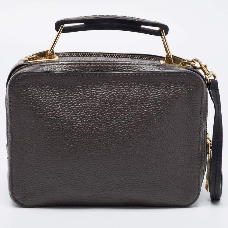 Pre Owned Marc Jacobs Grey Leather The Box 20 Top Handle Bag