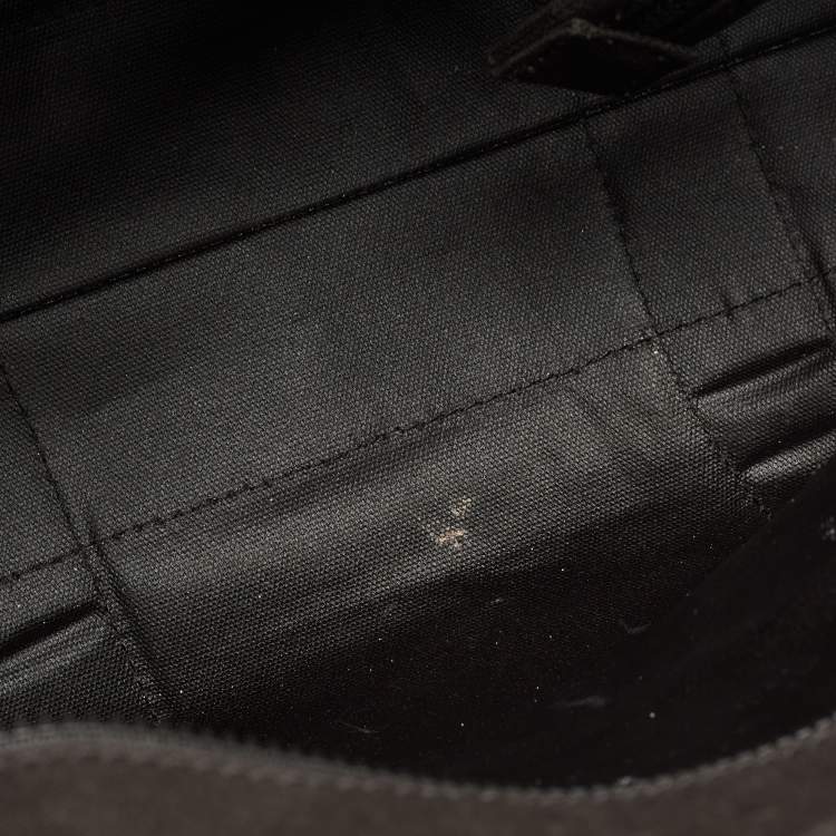 Pre Owned Marc Jacobs Black/White Canvas The Tote Logo Bag