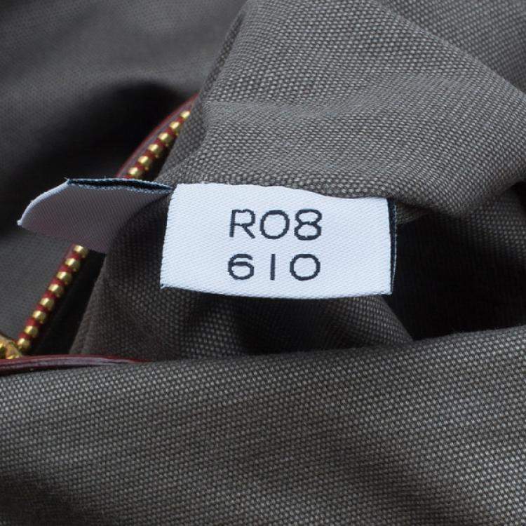 Pre Owned Marc Jacobs Red Quilted Jersey Bruna Bow Satchel