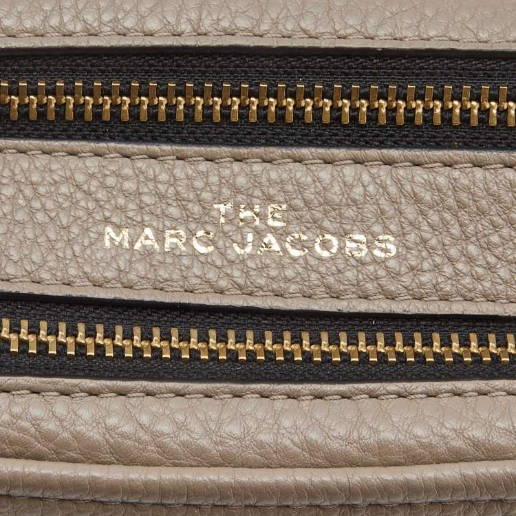 مملوكة مسبقًا Marc Jacobs Beige/Black Soft Leather Snapshot Crossbody Bag