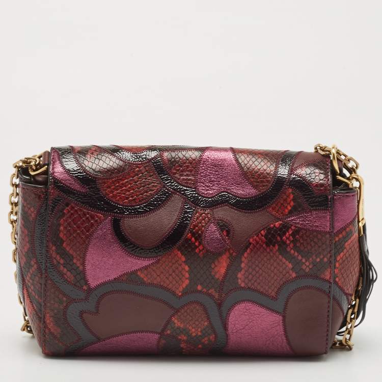 مملوكة مسبقًا Marc Jacobs Multicolor Python Embossed and Leather The J Marc Patchwork Shoulder Bag