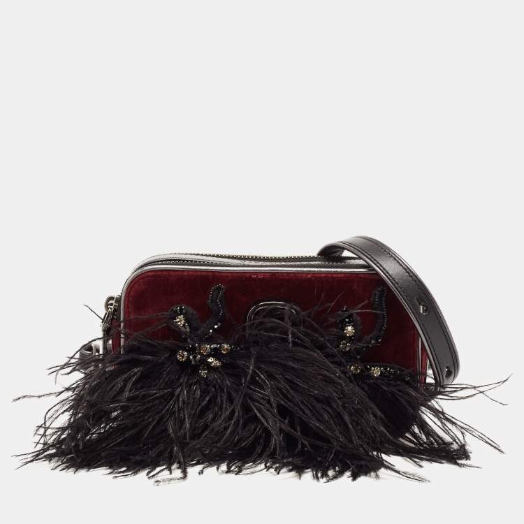 Marc Jacobs Black/Red Leather Snapshot Camera Crossbody Bag Marc Jacobs |  The Luxury Closet