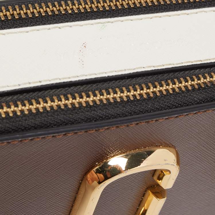 Pre Owned Marc Jacobs Tri Color Leather Snapshot Camera Crossbody Bag