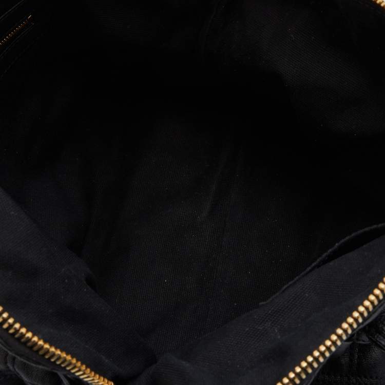 Pre Owned Marc Jacobs Black Leather Kari Satchel