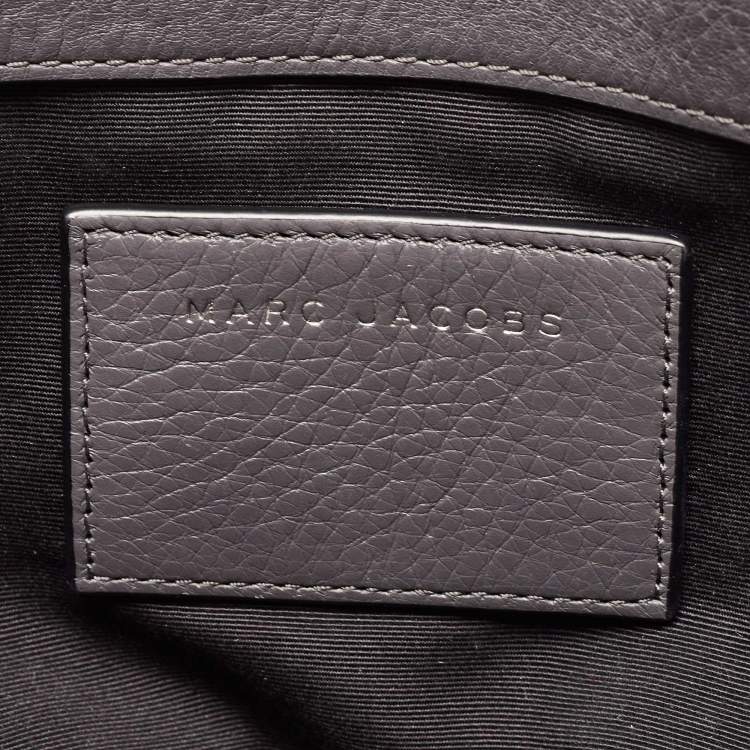 Pre Owned Marc Jacobs Dark Grey Leather Recruit East West Tote