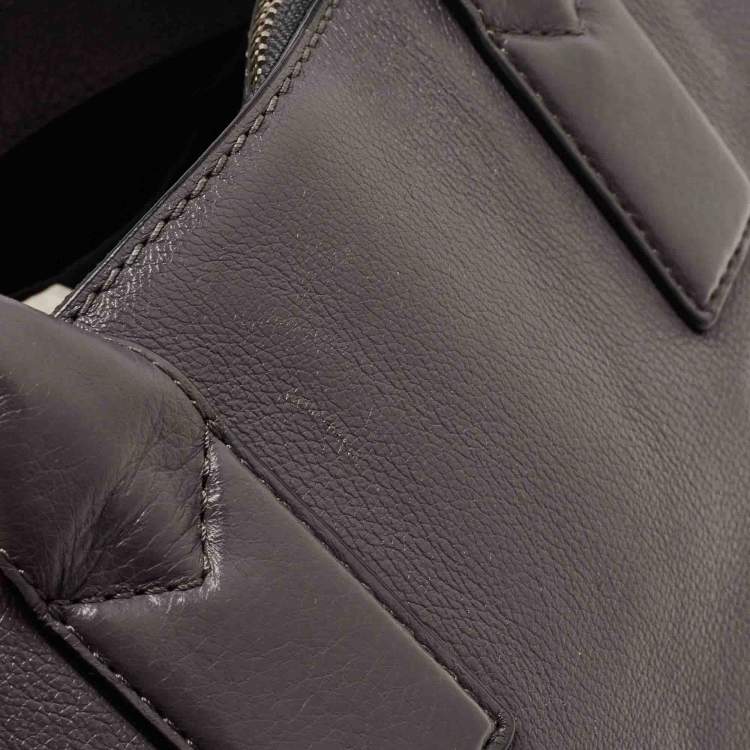 Pre Owned Marc Jacobs Dark Grey Leather Recruit East West Tote