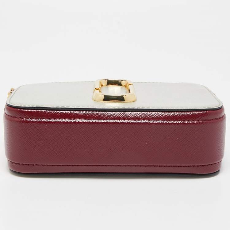Pre Owned Marc Jacobs Tri Color Leather Snapshot Camera Crossbody Bag