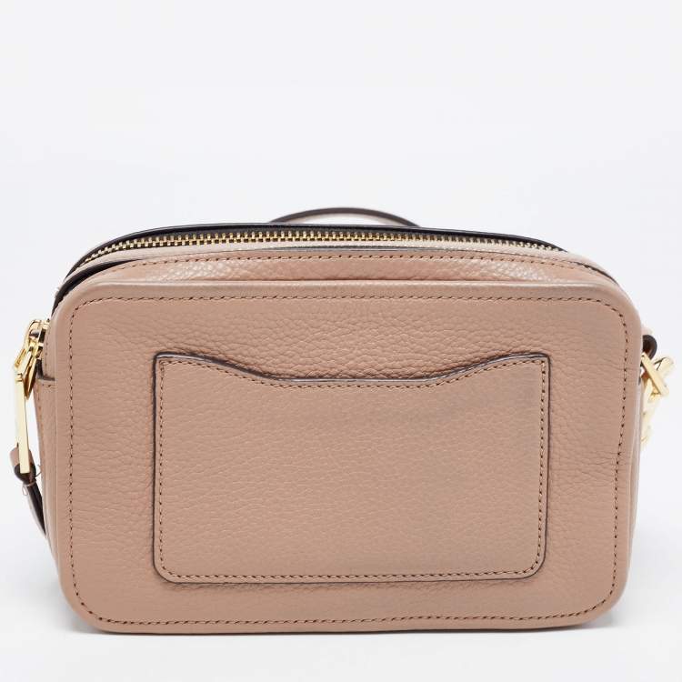 Pre Owned Marc Jacobs Beige Leather The Moto Shot 21 Crossbody Bag 