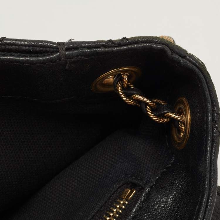 Pre Owned Marc Jacobs Black Quilted Leather Large Baroque Single Shoulder Bag