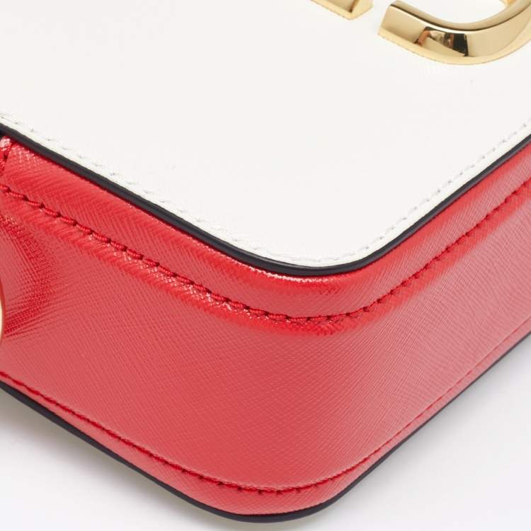 Pre Owned Marc Jacobs Tri Color Leather Snapshot Camera Crossbody Bag