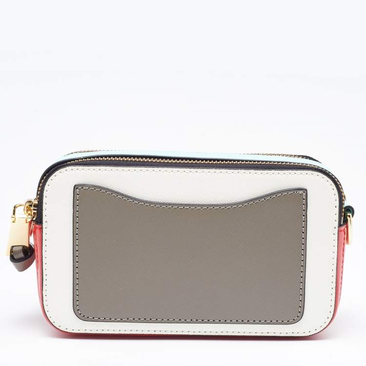 Pre Owned Marc Jacobs Tri Color Leather Snapshot Camera Crossbody Bag