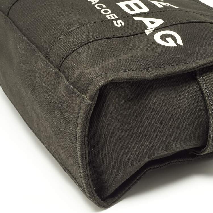 Pre Owned Marc Jacobs Black Canvas The Tote Bag 