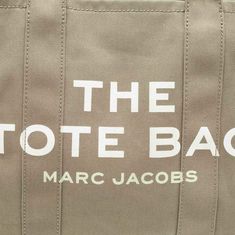 Pre Owned Marc Jacobs Khaki Green Canvas The Tote Bag 