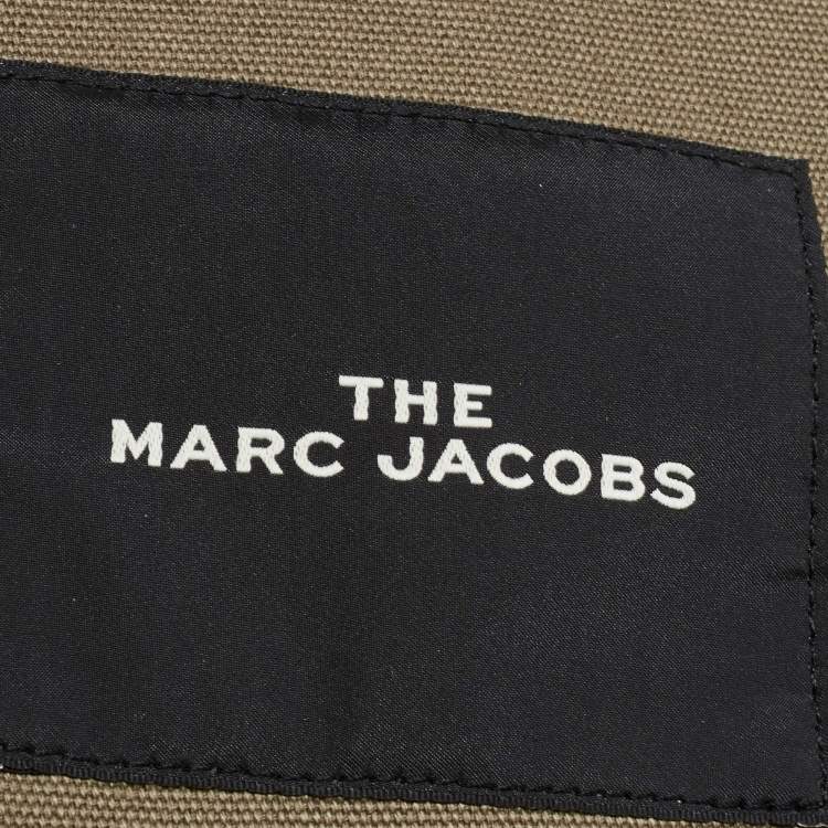 Pre Owned Marc Jacobs Khaki Green Canvas The Tote Bag 