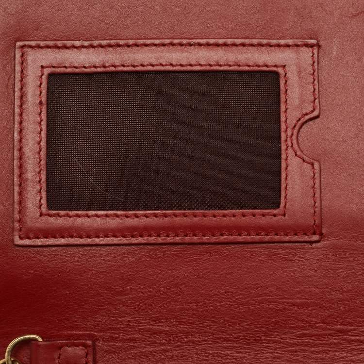 Pre Owned Marc Jacobs Rust Leather All In One Crossbody Bag