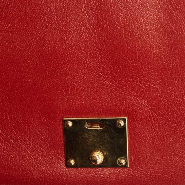 Pre Owned Marc Jacobs Rust Leather All In One Crossbody Bag