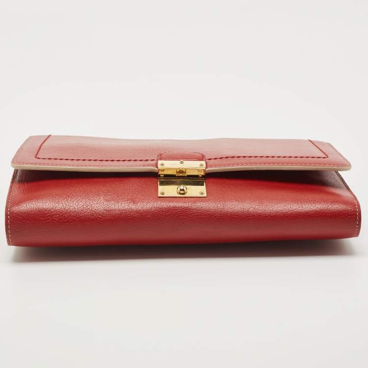 Pre Owned Marc Jacobs Rust Leather All In One Crossbody Bag