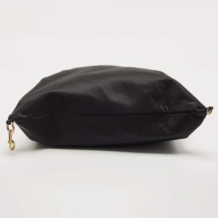 Pre Owned Marc Jacobs Black Nylon Sequin Embellished Wingman Tote
