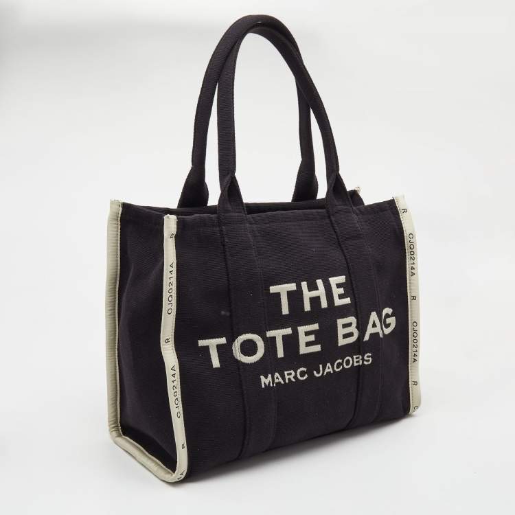 Pre Owned Marc Jacobs Black/White Canvas The Tote Bag