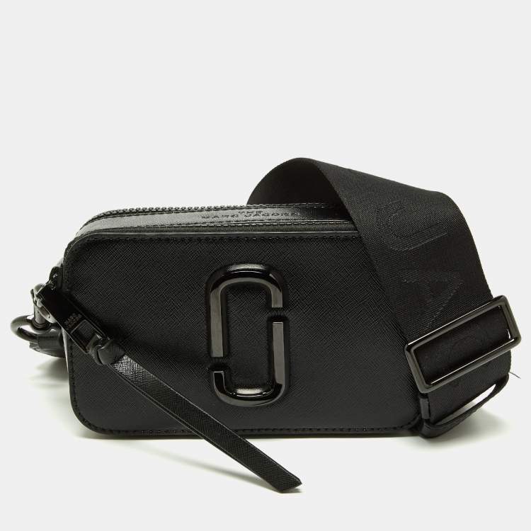 Marc Jacobs Black Leather Snapshot Camera Crossbody Bag Marc