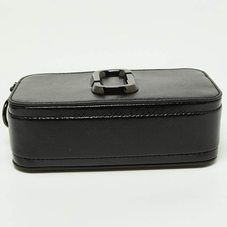 Pre Owned Marc Jacobs Black Leather Snapshot Camera Crossbody Bag