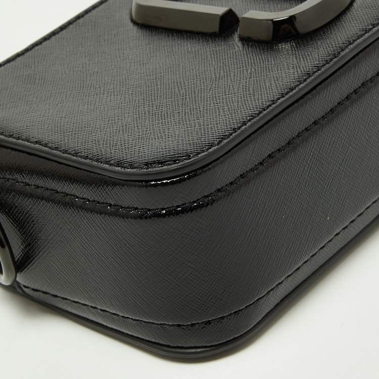 Pre Owned Marc Jacobs Black Leather Snapshot Camera Crossbody Bag