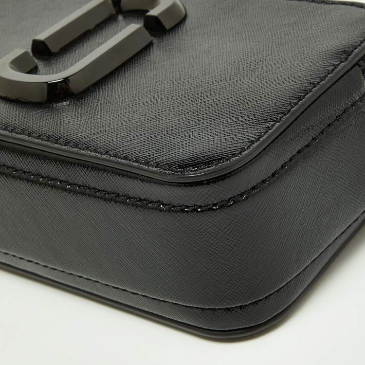 Pre Owned Marc Jacobs Black Leather Snapshot Camera Crossbody Bag