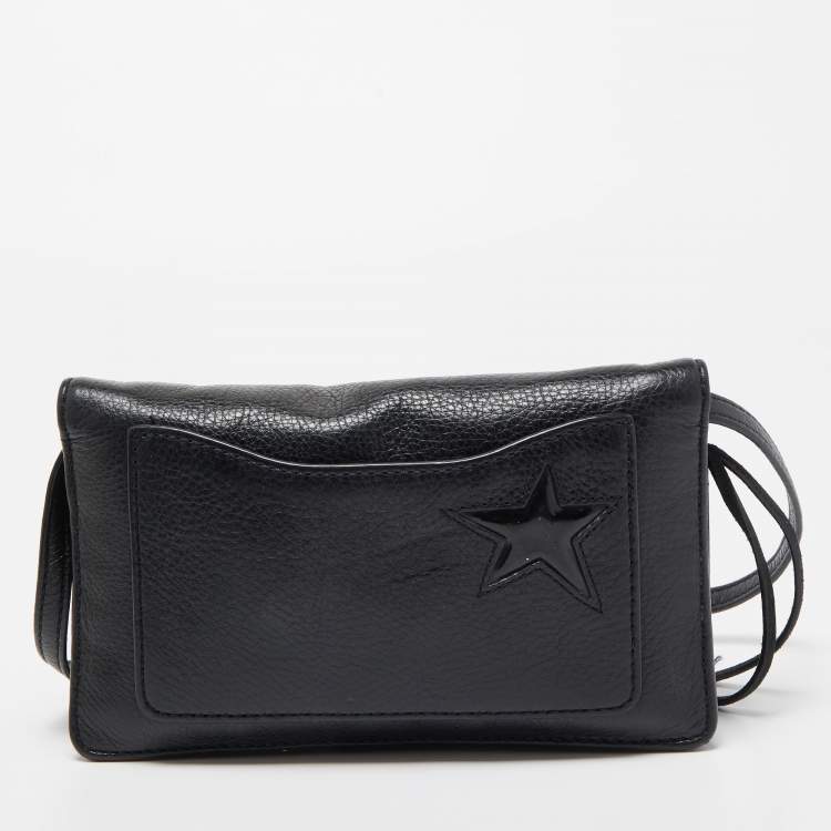 Pre Owned Marc Jacobs Black Star Patchwork Leather Clutch Bag