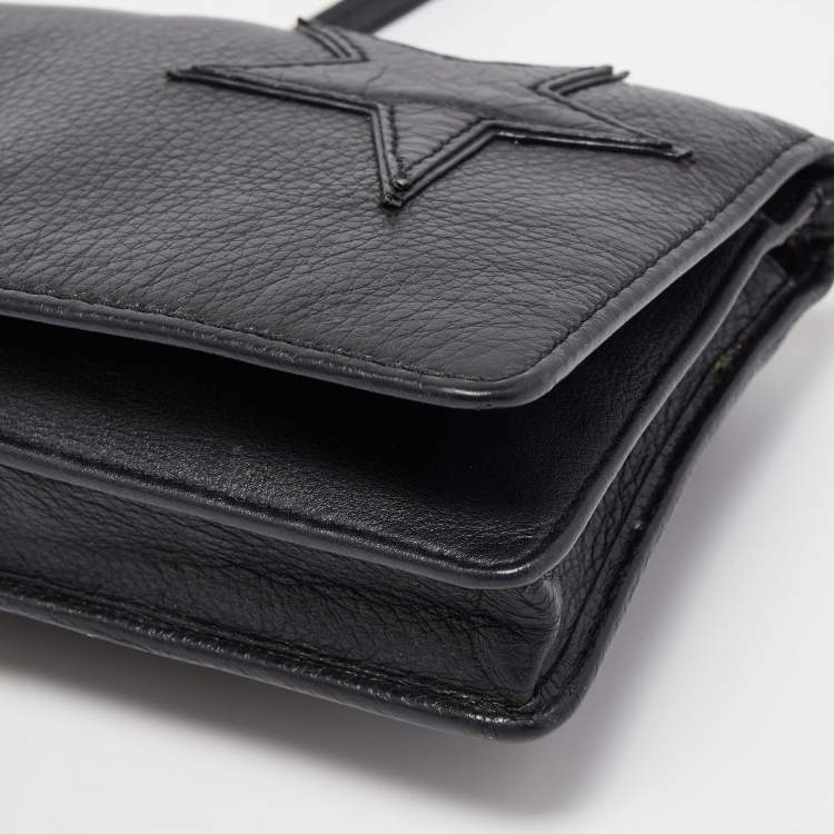 Pre Owned Marc Jacobs Black Star Patchwork Leather Clutch Bag