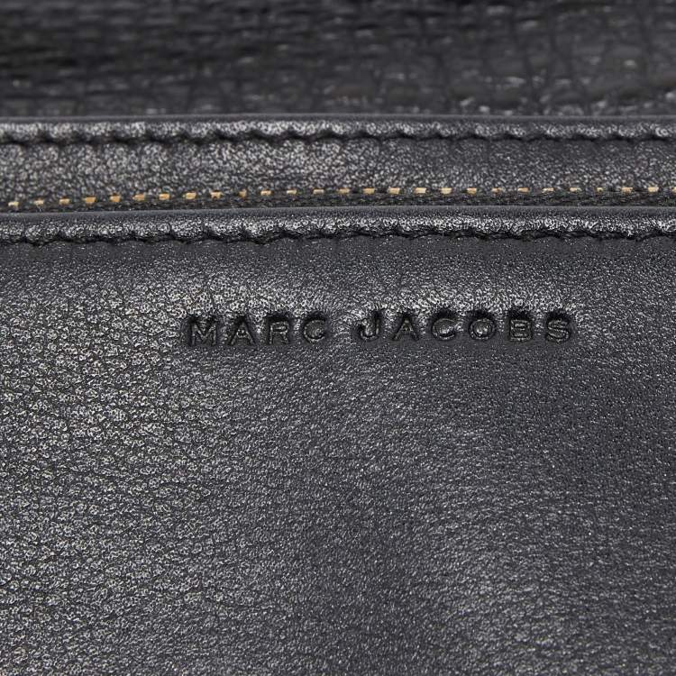 Pre Owned Marc Jacobs Black Star Patchwork Leather Clutch Bag