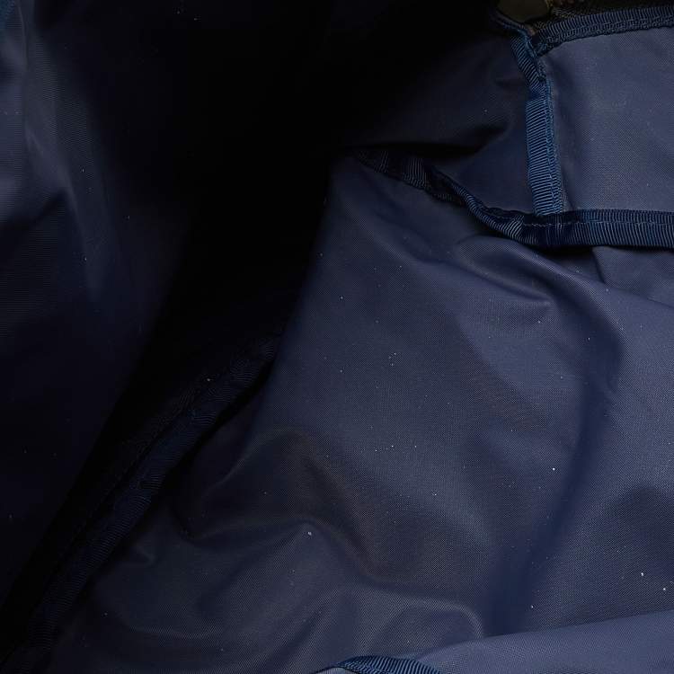Pre Owned Marc Jacobs Blue/Black Nylon and Leather Biker Backpack