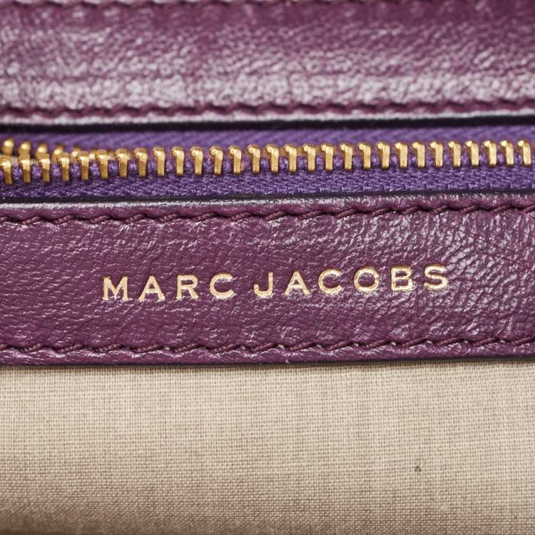 Pre Owned Marc Jacobs Purple Quilted Leather Spring Street Satchel