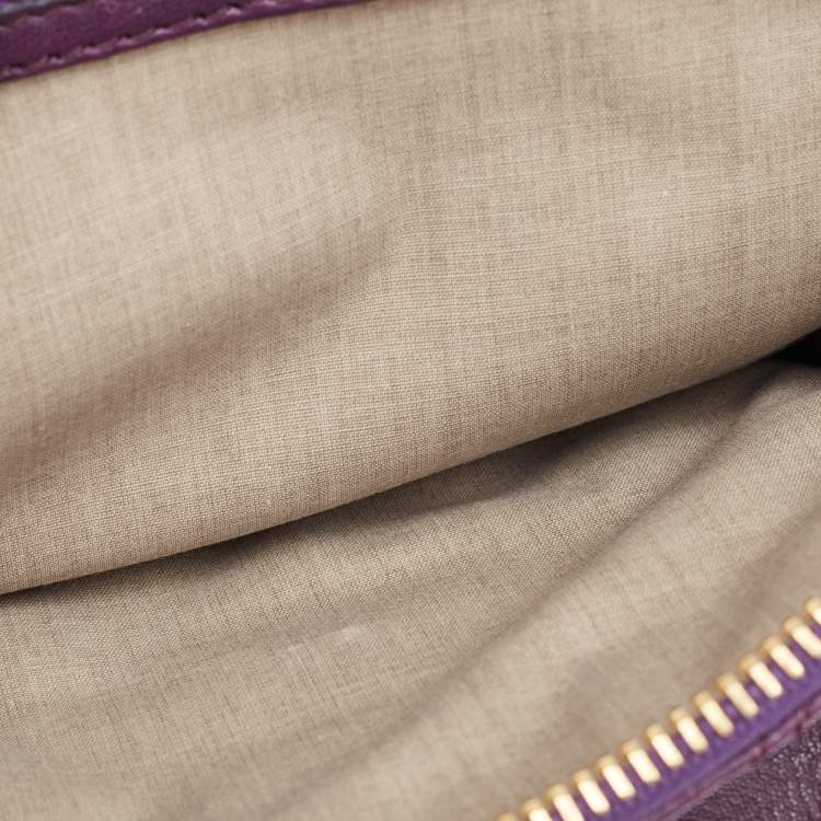 Pre Owned Marc Jacobs Purple Quilted Leather Spring Street Satchel