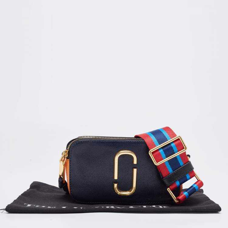 Pre Owned Marc Jacobs Tri Color Leather Snapshot Camera Crossbody Bag