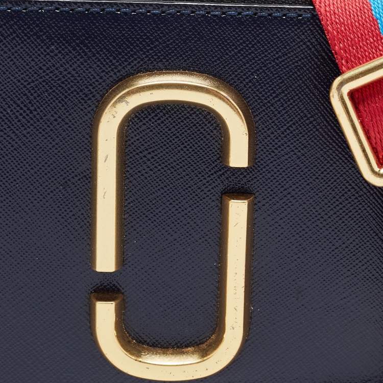 Pre Owned Marc Jacobs Tri Color Leather Snapshot Camera Crossbody Bag