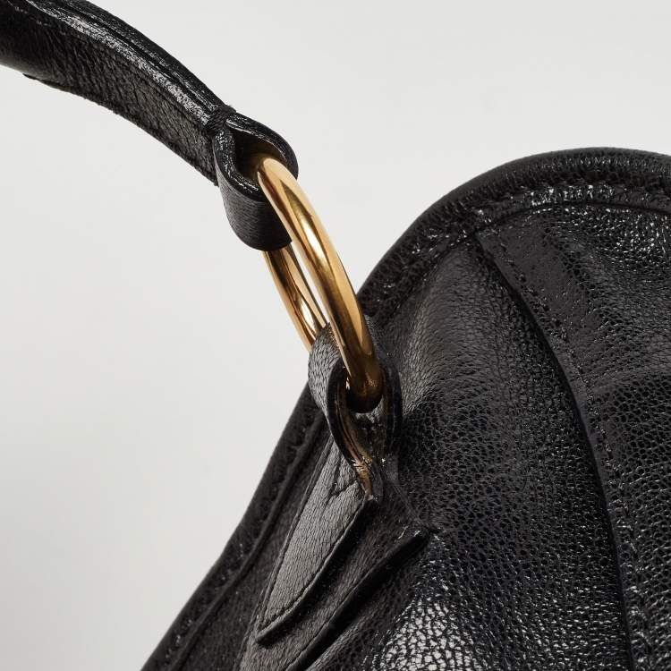 مملوكة مسبقًا Marc Jacobs Black Leather Wellington Fulton Satchel 