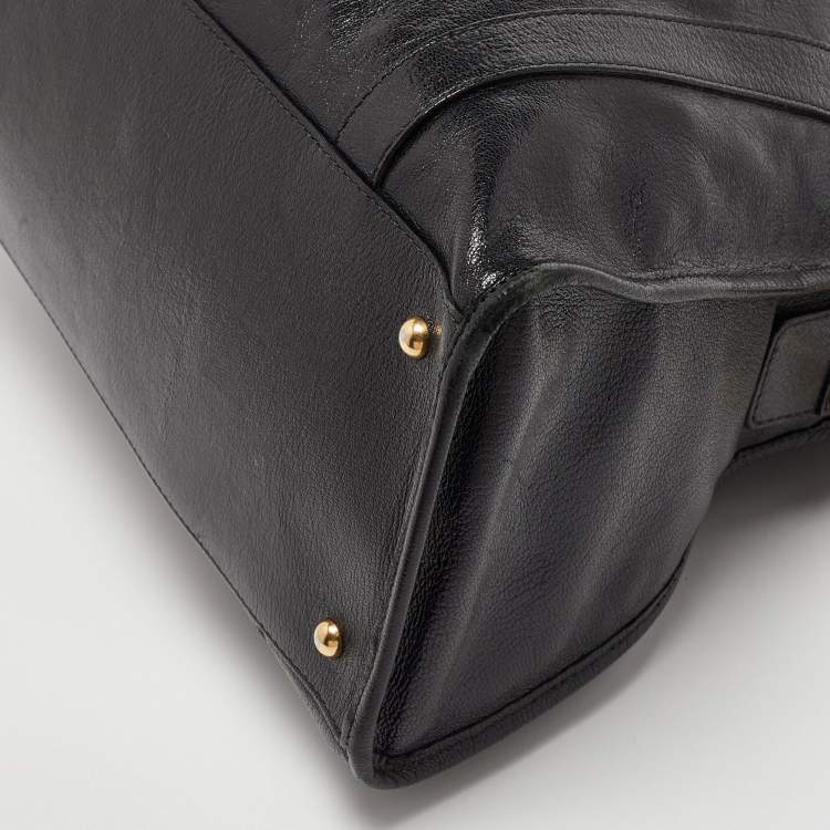 مملوكة مسبقًا Marc Jacobs Black Leather Wellington Fulton Satchel 