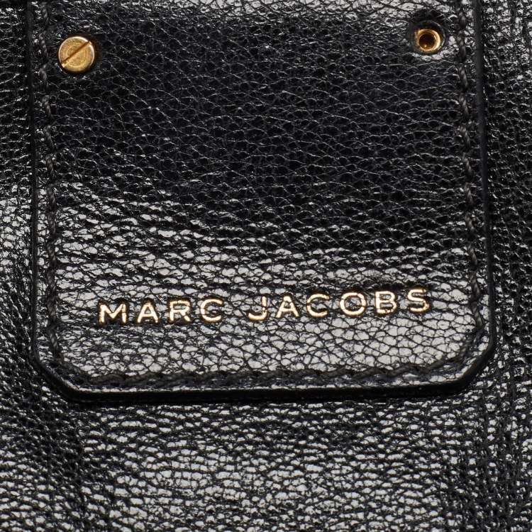 مملوكة مسبقًا Marc Jacobs Black Leather Wellington Fulton Satchel 