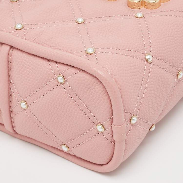 Pre Owned Marc Jacobs Pink Quilted Leather The Softshot 17 Crossbody Bag