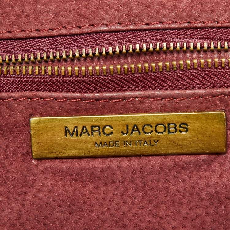 Pre Owned Marc Jacobs Light Beige Quilted Leather Stam Satchel