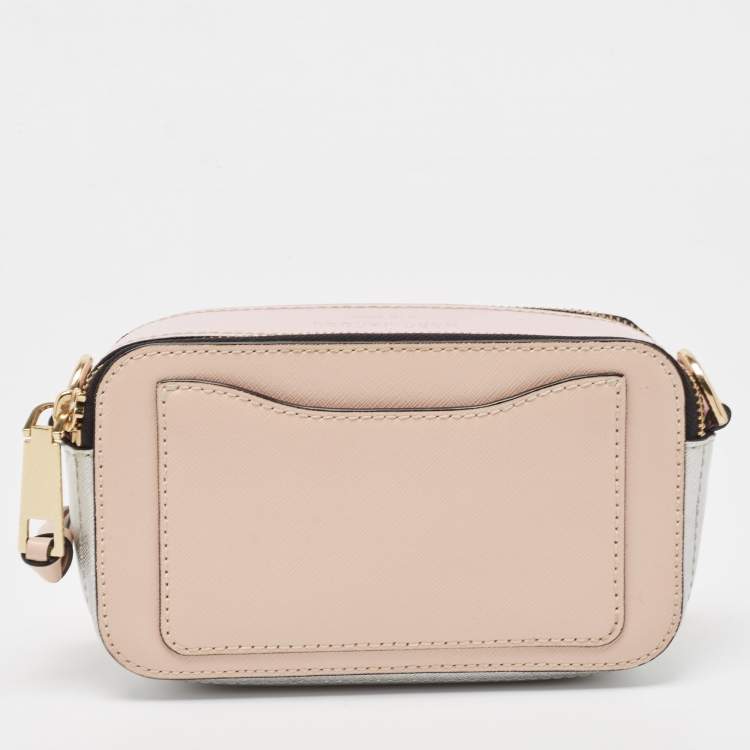 Pre Owned Marc Jacobs Tri Color Leather Snapshot Camera Crossbody Bag