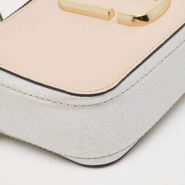 Pre Owned Marc Jacobs Tri Color Leather Snapshot Camera Crossbody Bag